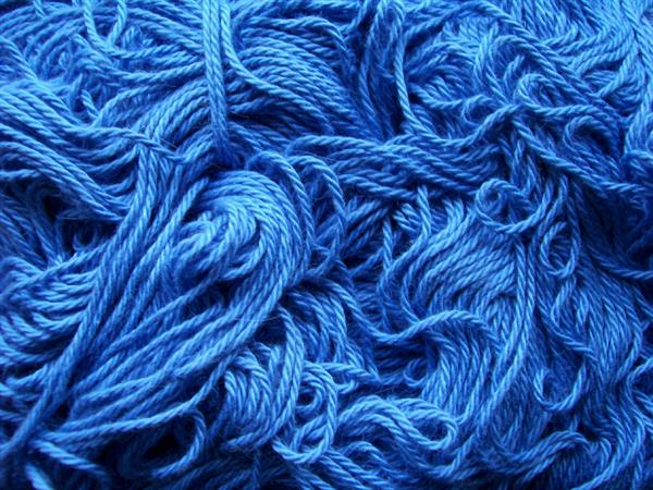 dyed wool yarn